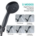 5 Mode Adjustable Settings Handheld Shower Head With Hose High Pressure Shower Heads Oil Rubbed Bronze Abs