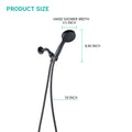 5 Mode Adjustable Settings Handheld Shower Head With Hose High Pressure Shower Heads Oil Rubbed Bronze Abs