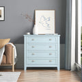 Drawer Dresserbar Cabinet Side Cabinet,Buffet Sideboard,Buffet Service Counter,Solid Wood Frame,Plasticdoor Panel,Retro Shell Handle,Applicable To Dining Room,Living Room,Kitchen Corridor,Grayish Blue 3 4 Drawers Grayish Blue Primary Living Space Solid