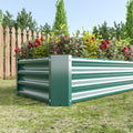 Metal Raised Garden Bed, Rectangle Raised Planter 4 2 1Ft For Flowers Plants, Vegetables Herb Veezyo Green Green Garden & Outdoor Metal