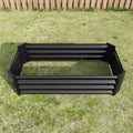 Metal Raised Garden Bed, Rectangle Raised Planter 4 2 1Ft For Flowers Plants, Vegetables Herb Veezyo Black Black Garden & Outdoor Metal