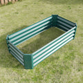 Metal Raised Garden Bed, Rectangle Raised Planter 4 2 1Ft For Flowers Plants, Vegetables Herb Veezyo Green Green Garden & Outdoor Metal