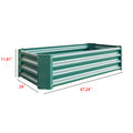 Metal Raised Garden Bed, Rectangle Raised Planter 4 2 1Ft For Flowers Plants, Vegetables Herb Veezyo Green Green Garden & Outdoor Metal