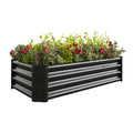 Metal Raised Garden Bed, Rectangle Raised Planter 4 2 1Ft For Flowers Plants, Vegetables Herb Veezyo Black Black Garden & Outdoor Metal