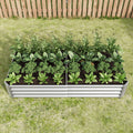 Raised Garden Bed Outdoor, 6 3 1Ftmetal Raised Rectangle Planter Beds For Plants, Vegetables, And Flowers Silver Silver Bedroom Metal