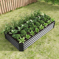 Raised Garden Bed Outdoor, 6 3 1Ftmetal Raised Rectangle Planter Beds For Plants, Vegetables, And Flowers Black Black Garden & Outdoor Metal