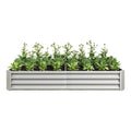 Raised Garden Bed Outdoor, 6 3 1Ftmetal Raised Rectangle Planter Beds For Plants, Vegetables, And Flowers Silver Silver Bedroom Metal