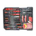 Black Hand Tool Box With 4 Layers Of Toolset And Wheels Black Plastic