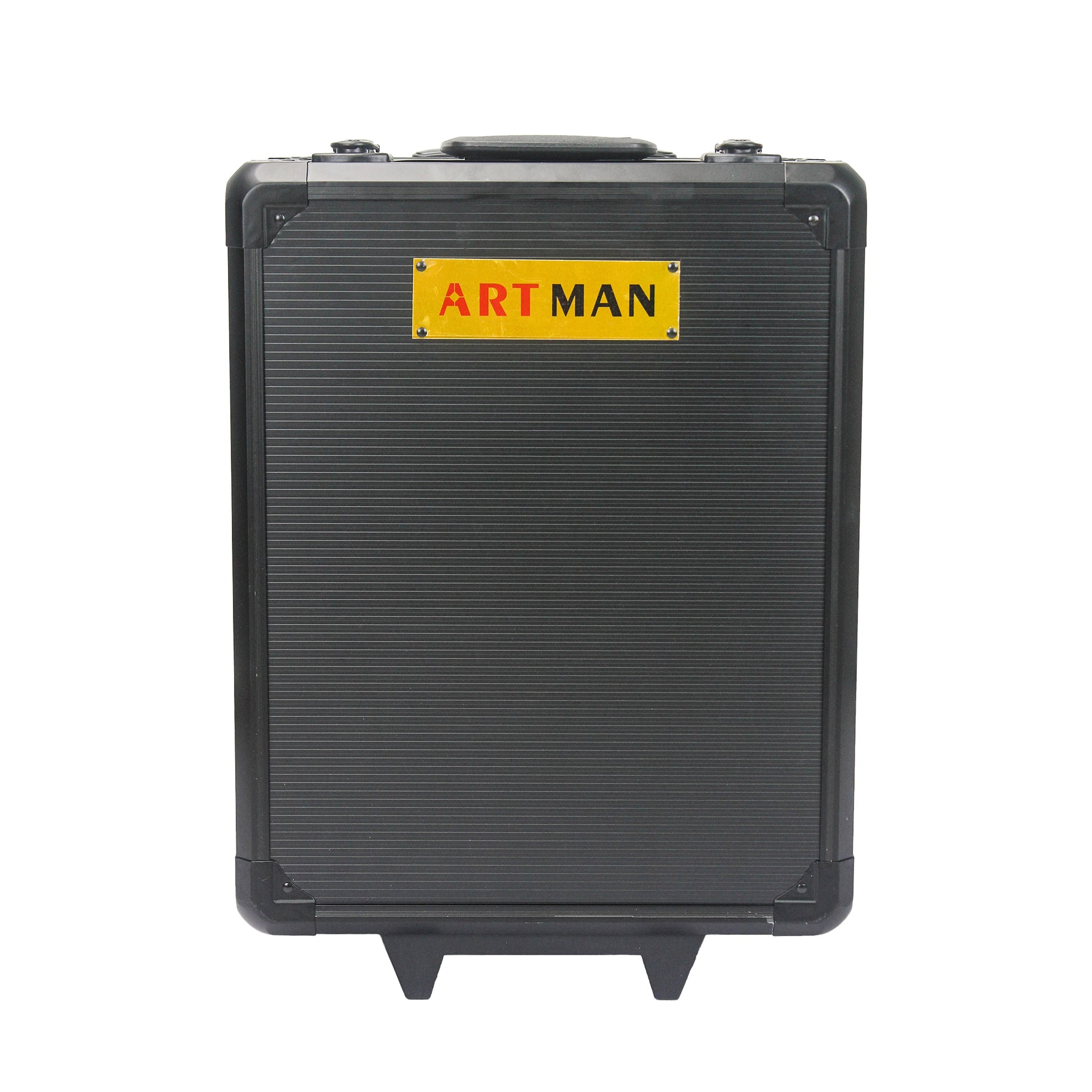 Black Hand Tool Box With 4 Layers Of Toolset And Wheels Black Plastic