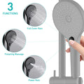 Shower Head With Handheld Shower System With 8