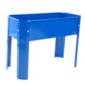 Elevated Garden Bed, Metal Elevated Outdoor Flowerpot Box, Suitable For Backyard And Terrace, Large Flowerpot, Suitable For Vegetable And Flower Blue Steel