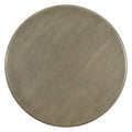 5 Piece Retro Round Dining Table Set With Curved Trestle Style Table Legs And 4 Upholstered Chairs For Dining Room Taupe Taupe Solid Wood