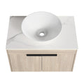 30''Modern Design Float Bathroom Vanity With Ceramic Basin Set,Wall Mounted White Oak Vanity With Soft Close Door,Kd Packing,Kd Packing,2 Pieces Parcel Top Bab217Mowh White Oak 2 Bathroom Wall Mounted Plywood