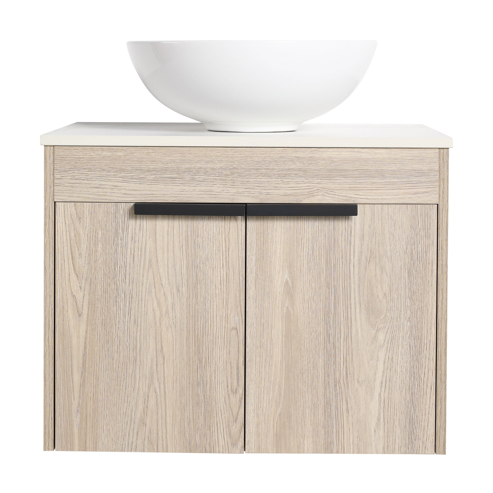 24 " Modern Design Float Bathroom Vanity With Ceramic Basin Set, Wall Mounted White Oak Vanity With Soft Close Door,Kd Packing,Kd Packing,2 Pieces Parcel Top Bab321Mowh White Oak 2 Bathroom Wall Mounted Plywood