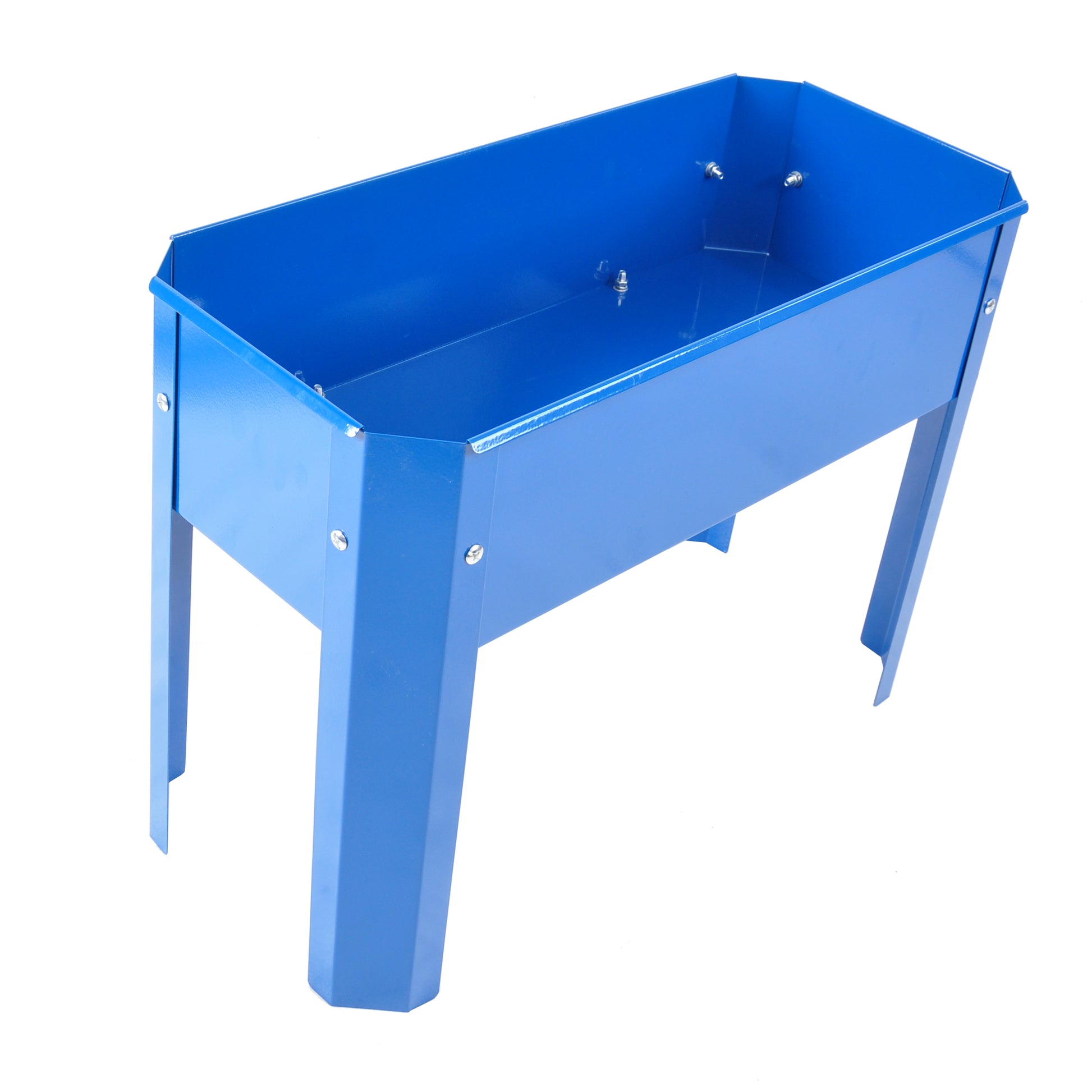 Elevated Garden Bed, Metal Elevated Outdoor Flowerpot Box, Suitable For Backyard And Terrace, Large Flowerpot, Suitable For Vegetable And Flower Blue Steel