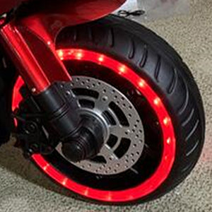 Tamco Kids Motorcycle 12V Motorcycle For Kids 3 4 5 6 Years Boys Girls 12V7Ah Kids Motorcycle Ride On Toy With Training Wheels Manual Throttle Drive By Hand Lightting Wheels Red 50 99 Lbs Plastic Indoor & Outdoor Use