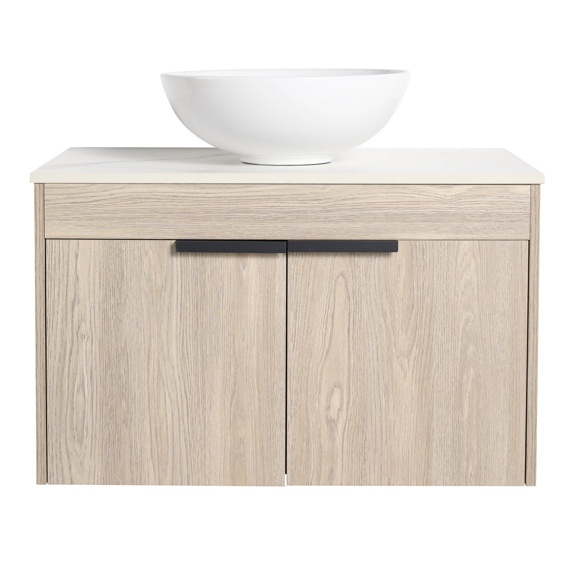 30 " Modern Design Float Bathroom Vanity With Ceramic Basin Set, Wall Mounted White Oak Vanity With Soft Close Door,Kd Packing,Kd Packing,2 Pieces Parcel Top Bab321Mowh White Oak 2 Bathroom Wall Mounted Plywood