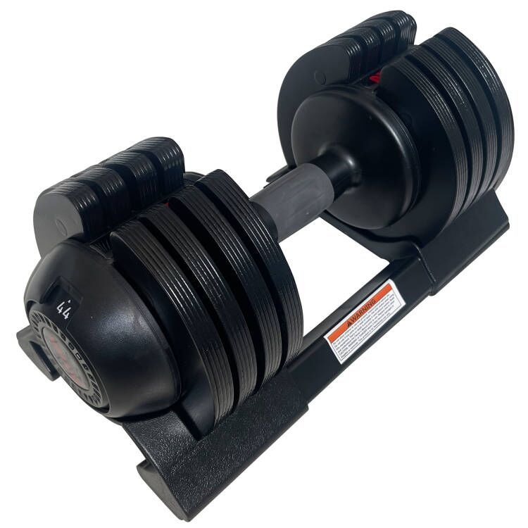 22Lbs Adjustable Dumbbell Steel Plastic Black Steel