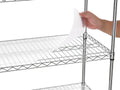 6 Tier Wire Shelving Unit, 6000 Lbs Nsf Height Adjustable Metal Garage Storage Shelves With Wheels, Heavy Duty Storage Wire Rack Metal Shelves Chrome Chrome Iron Plastic