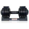 22Lbs Adjustable Dumbbell Steel Plastic Black Steel