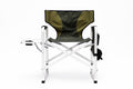 Set Of 3, Folding Outdoor Table And Chairs Set For Indoor, Outdoor Camping, Picnics, Beach,Backyard, Bbq, Party, Patio, Black Green Black Aluminum