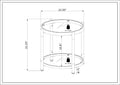 W82153571 Contemporary Acrylic End Table, Side Table With Tempered Glass Top, Chrome Silver End Table For Living Room&Bedroom Chrome Glass Iron
