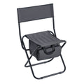 Set Of 5, Folding Outdoor Table And Chair Set For Indoor, Outdoor Camping, Picnics, Beach,Backyard, Bbq, Party, Patio, Black Gray Black Gray Aluminum