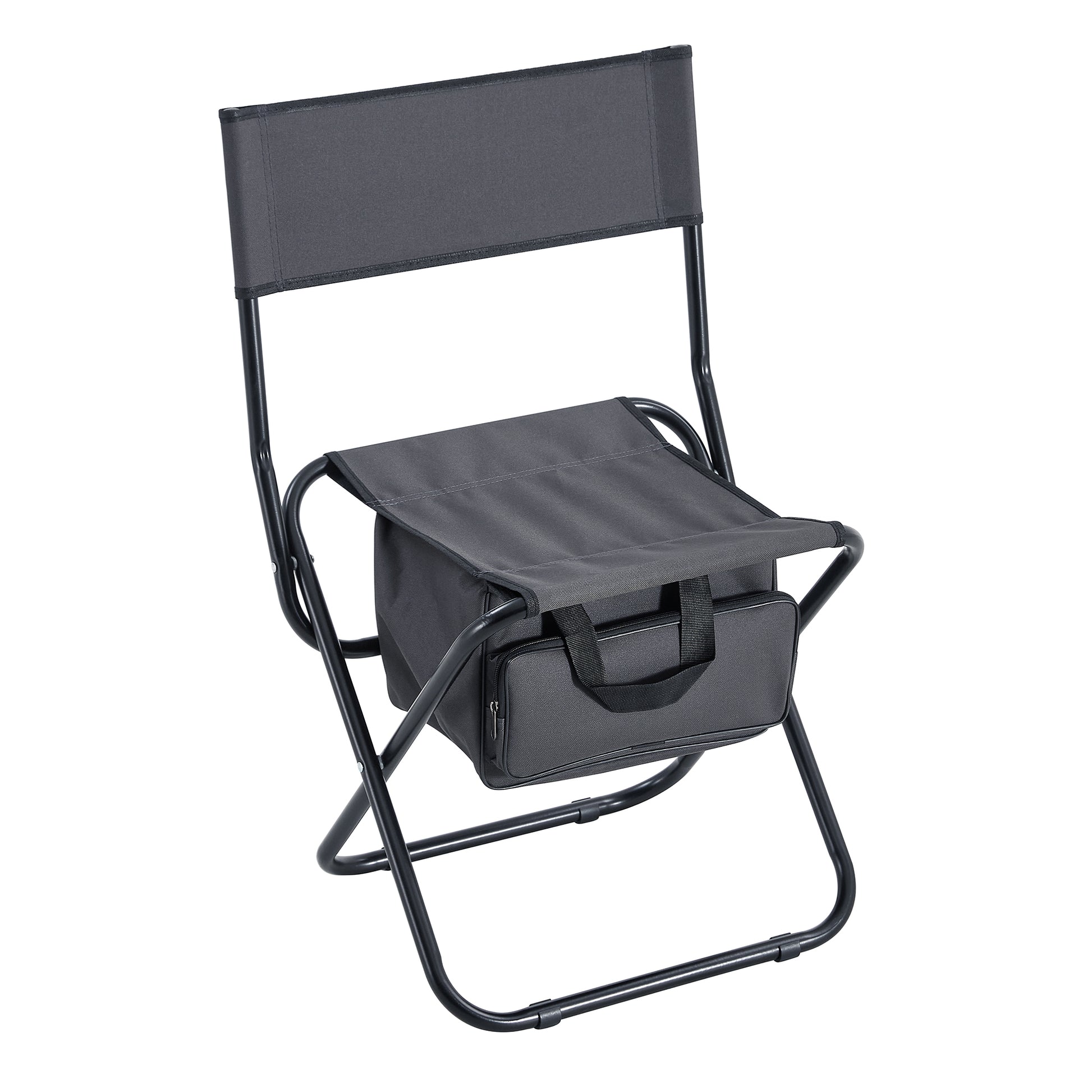 Set Of 5, Folding Outdoor Table And Chair Set For Indoor, Outdoor Camping, Picnics, Beach,Backyard, Bbq, Party, Patio, Black Gray Black Gray Aluminum
