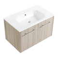 30 Inch Wall Mounted Bathroom Vanity Kd Packing Bvc04730Weo White Oak 2 Bathroom Wall Mounted Plywood