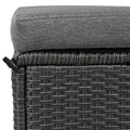 Tomax 5 Piece Outdoor Patio Rattan Sofa Set, Sectional Pe Wicker L Shaped Garden Furniture Set With 2 Extendable Side Tables, Dining Table And Washable Covers For Backyard, Poolside, Indoor, Gray Yes Complete Patio Set Gray Water Resistant Frame Water