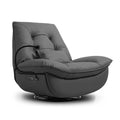 Smart Multifunction Recliner Chair Electric Grey Feather Gray Pu Pu Leather