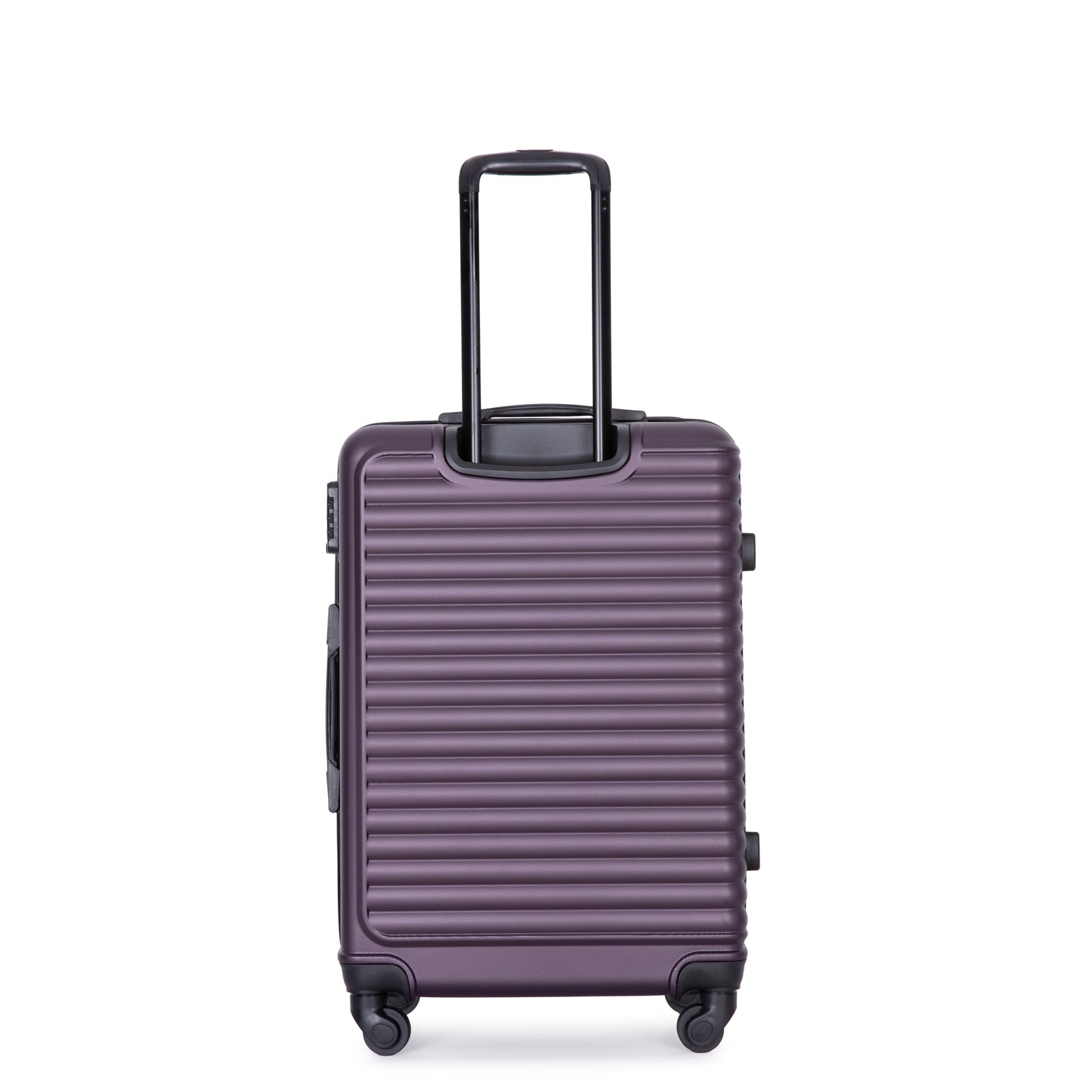 3 Piece Luggage Sets Abs Lightweight Suitcase With Two Hooks, Spinner Wheels, Tsa Lock, 20 24 28 Purple Purple Abs