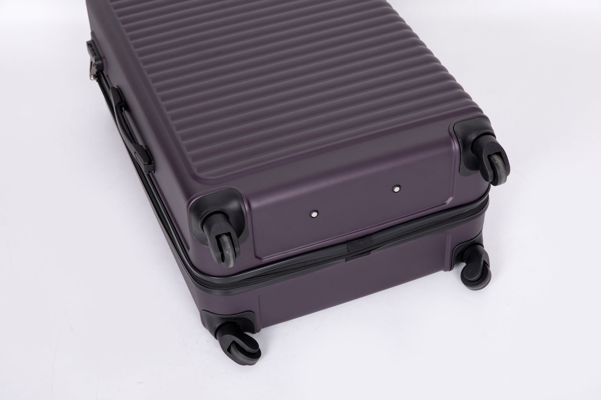 3 Piece Luggage Sets Abs Lightweight Suitcase With Two Hooks, Spinner Wheels, Tsa Lock, 20 24 28 Purple Purple Abs