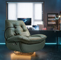 Smart Multifunction Recliner Chair Electric Green No Feather Green Pu Leather