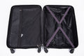 3 Piece Luggage Sets Abs Lightweight Suitcase With Two Hooks, Spinner Wheels, Tsa Lock, 20 24 28 Purple Purple Abs