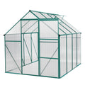 Green 6 X 8 Ft Outdoor Patio Greenhouse Green Aluminum