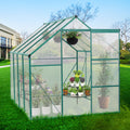 Green 6 X 8 Ft Outdoor Patio Greenhouse Green Aluminum