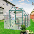 Green 6 X 8 Ft Outdoor Patio Greenhouse Green Aluminum