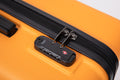 3 Piece Luggage Sets Abs Lightweight Suitcase With Two Hooks, Spinner Wheels, Tsa Lock, 20 24 28 Orange Orange Abs