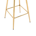 30 Inch Set Of 2 Bar Stools,With Chrome Footrest And Base Velvet Golden Leg Simple Bar Stool,Green Green Foam Fabric