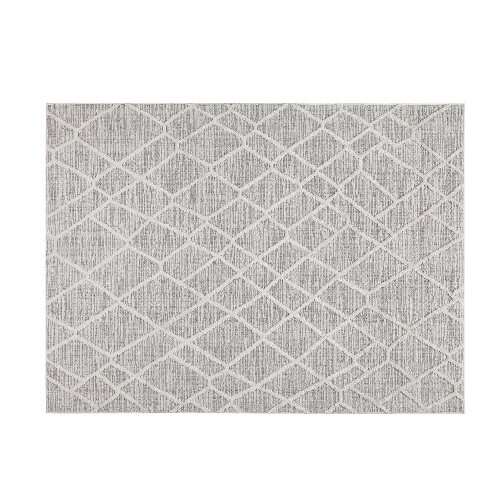 Terni Pebble Indoor Area Rug Gray Cream Polyester