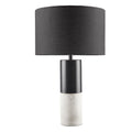 Fulton Concrete Table Lamp Black Cotton