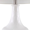 Celine Textured Ceramic Table Lamp White Cotton