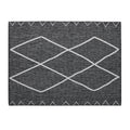 Moroccan Indoor Outdoor Rug Grey White Polyester