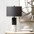 Fulton Concrete Table Lamp Black Cotton