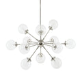 Paige 12 Light Chandelier With Oversized Globe Bulbs Silver Cotton