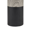 Textured Ceramic Table Lamp Black Polyester