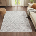 Terni Pebble Indoor Area Rug Gray Cream Polyester