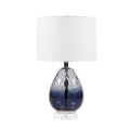 Ombre Glass Table Lamp Dark Blue Cotton