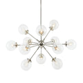 Paige 12 Light Chandelier With Oversized Globe Bulbs Silver Cotton